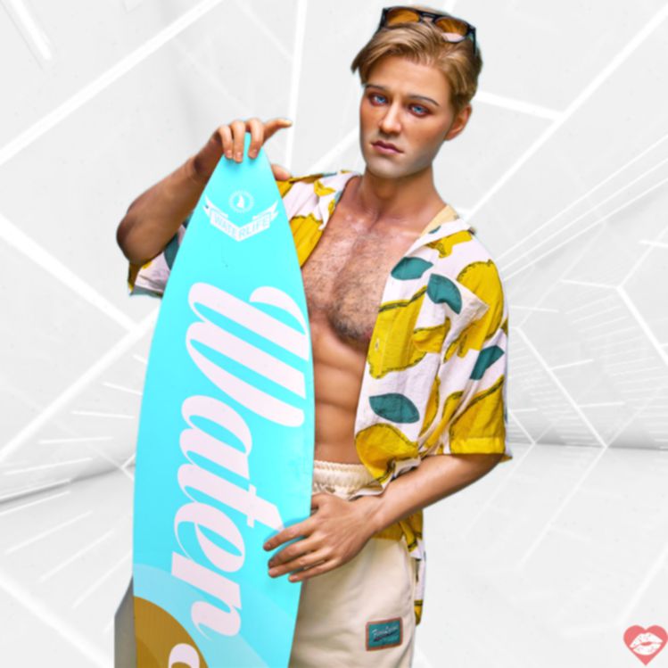 Doll Paul 176cm nam cơ bắp silicone mềm mại quyến rũ 