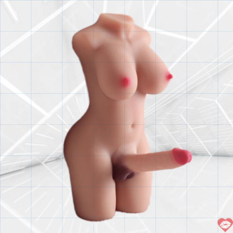 Torso Shemale 9.5KG Ngực Dương Vật Anal Siêu Thật 