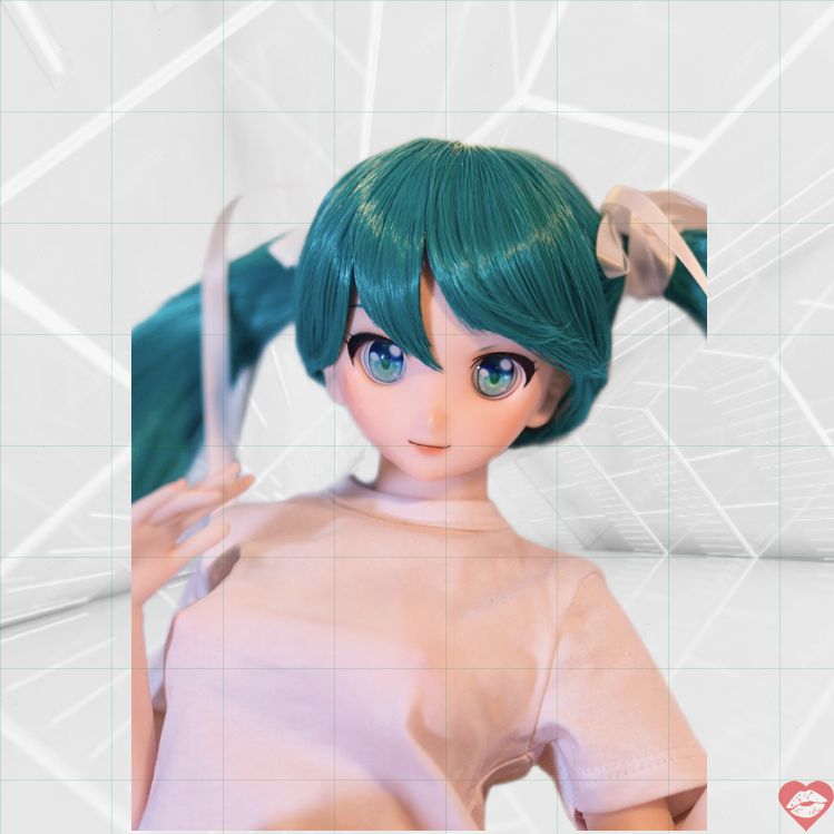 Miku Mini Doll 60cm Silicon Lolita Mềm Mịn Ôm Ấp Chân Thực 