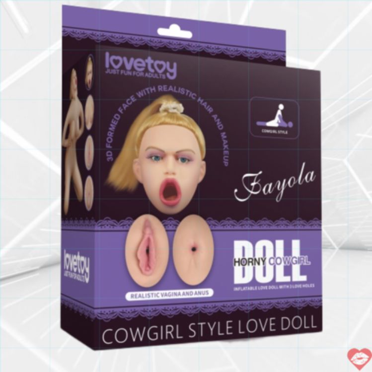 Búp bê thổi hơi Lovetoy 93cm cưỡi ngựa da thịt mềm mại 