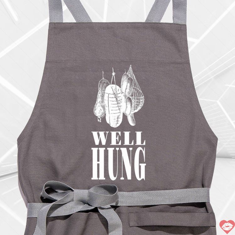 Apron Well-Hung Nướng Thịt Treo Hài Hước Quà Độc 