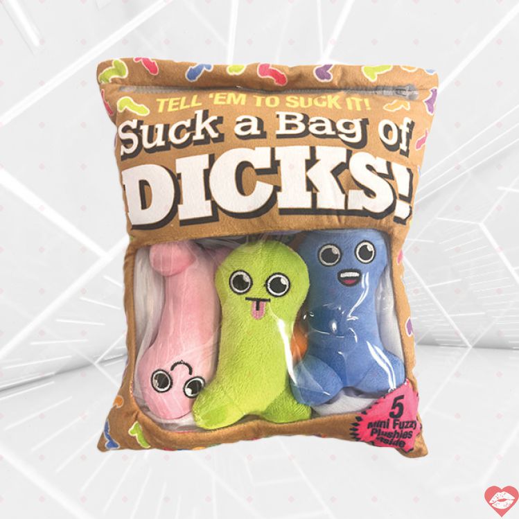 Gối Suck A Bag of Dicks Nhung Mềm Hài Hước Gợi Cảm 