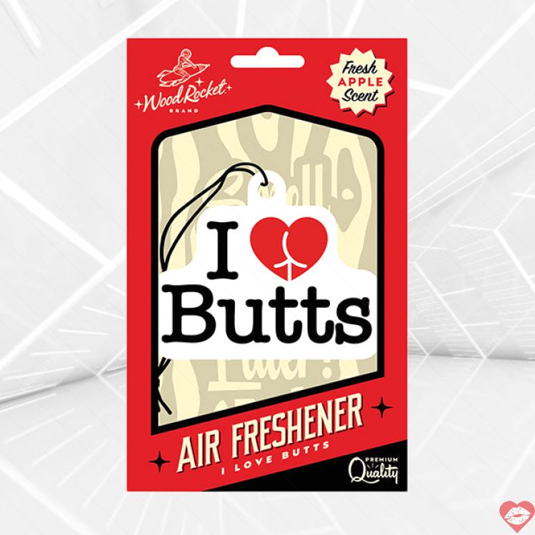 Wood Rocket Butts Freshener Táo Xanh Hài Hước 
