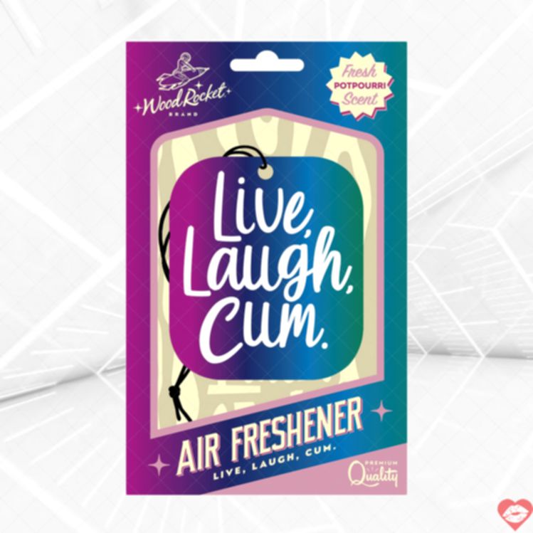 Wood Rocket Air Freshener Live Laugh Cum Hương Thơm