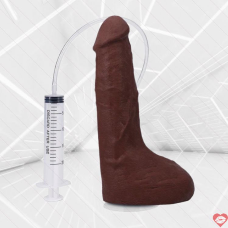 Dương vật giả phun tinh 24cm siêu thực khoái cảm cực đại 