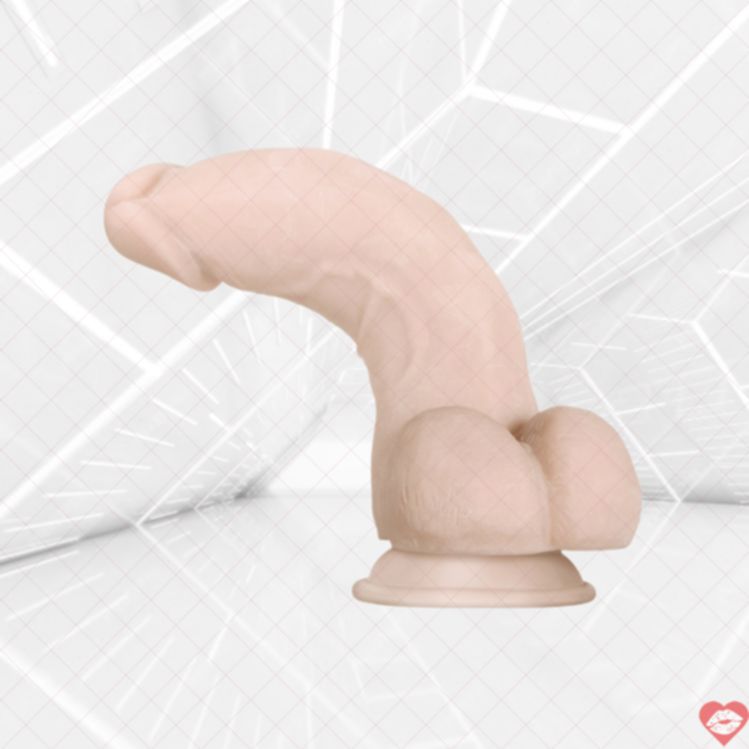 Evolved Supple Dildo Dày Uốn Éo Hút Mềm Thực Tế 