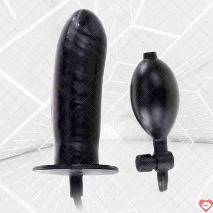 Baile Bigger Joy dildo bơm 16cm đen mở rộng