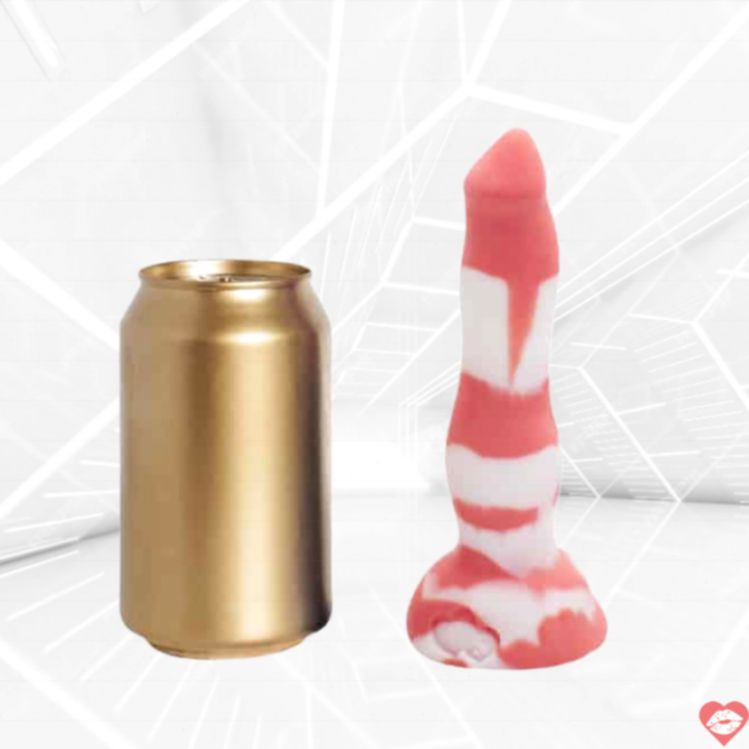 EraSexa Dildo Cáo Mini 17cm Hồng Trắng Thực 