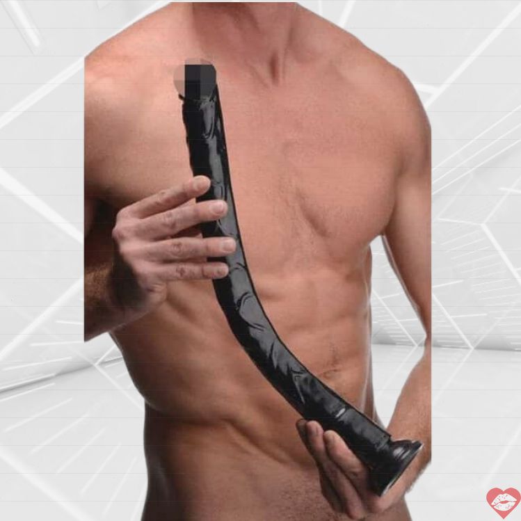 XR Brands Dildo Đen Khổng Lồ 50cm PVC Mạnh Mẽ 