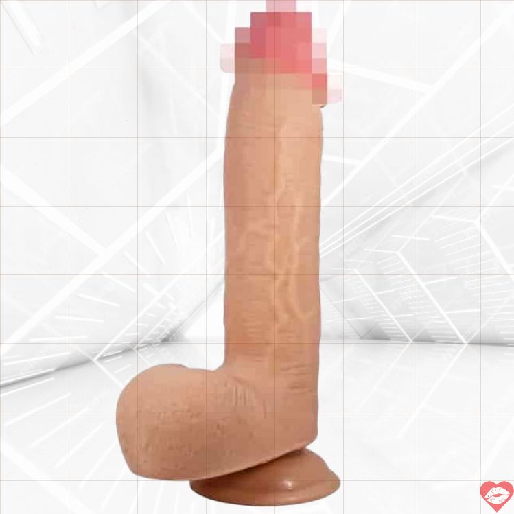 Baile Sliding Skin Dildo Da Trượt 23.4cm Thực Tế Siêu Mềm
