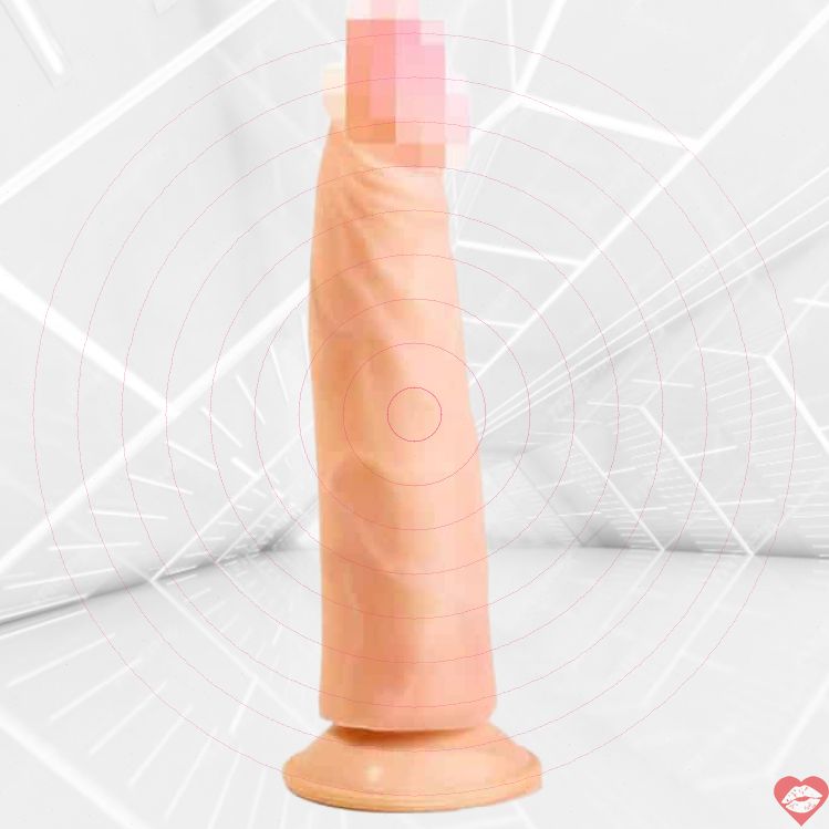 Lovetoy Suction Dildo 20.5cm Da Nude Gắn Cường Nhiệt