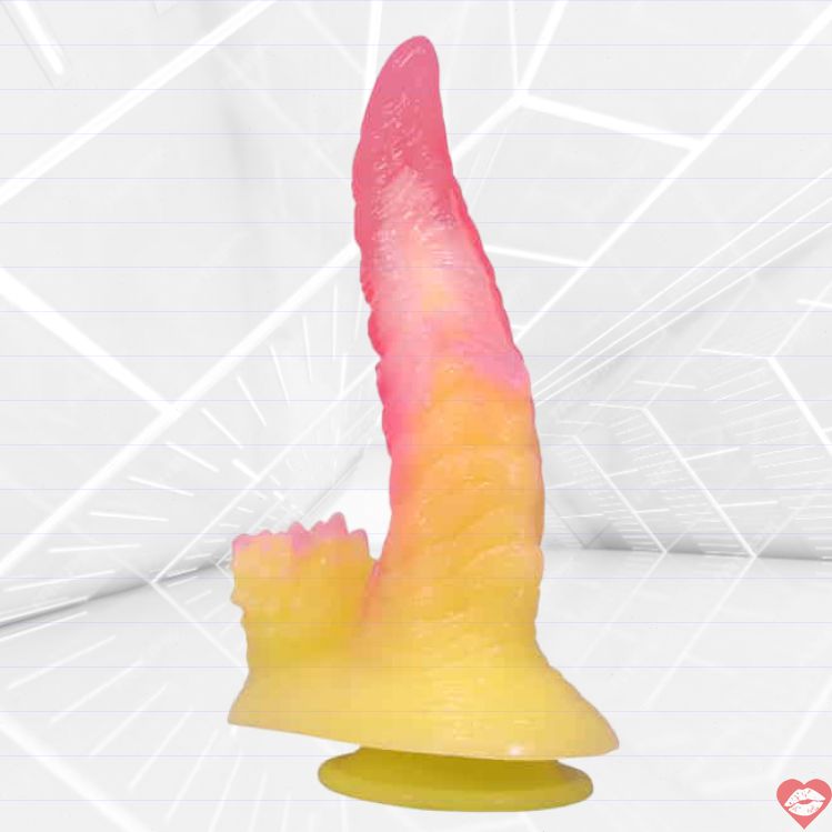 Baile Flame Beast Dildo 22.5cm Hồng Vàng Quái Vật