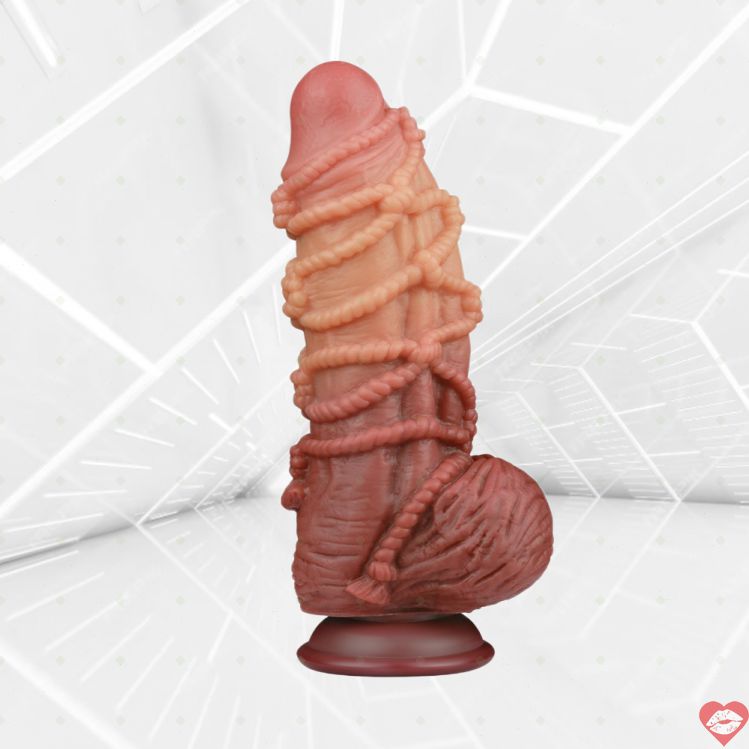 Lovetoy dildo kép buộc dây 24cm silicone kích thích