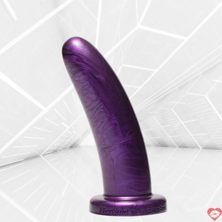 Fleshlight HerSpot Dương Vật M Silicone Tím 14.6cm