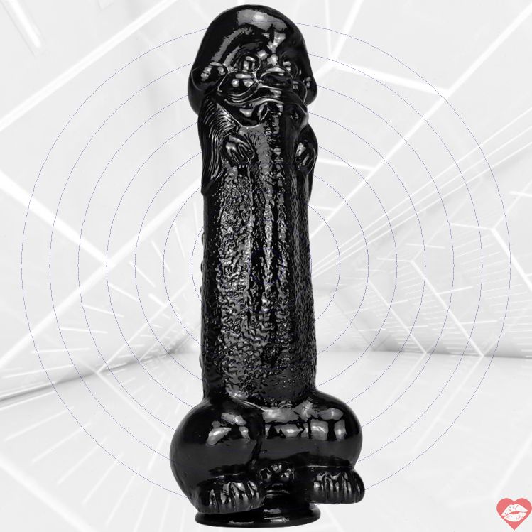 Alien Dildo Đen 11 Inch Lớn Bald Huyền Thoại Siêu To Khủng 