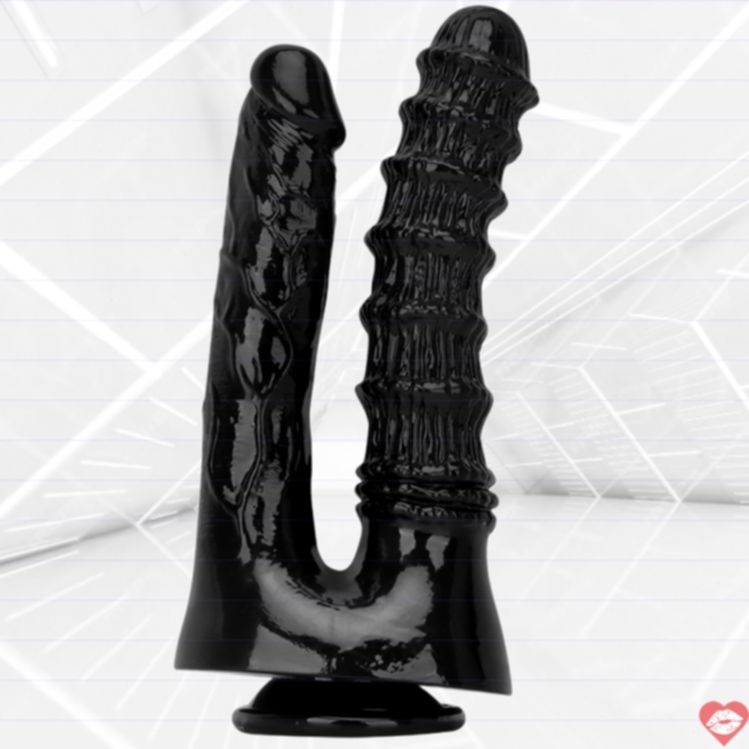 Dildo Đeo Đen Kép 10 Inch Thỏa Mãn Đỉnh Cao 