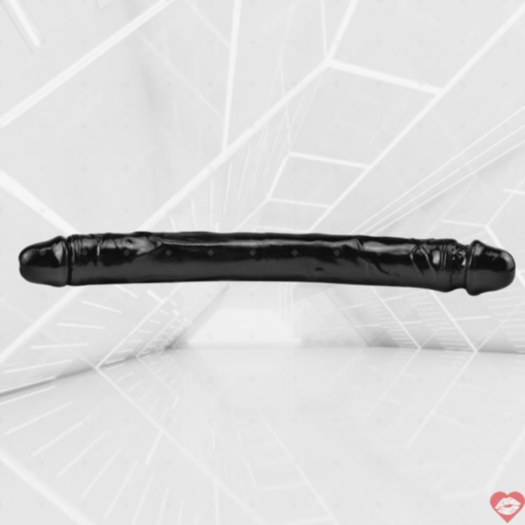 Double Dildo Đen 15 Inch Linh Hoạt Siêu Dài 
