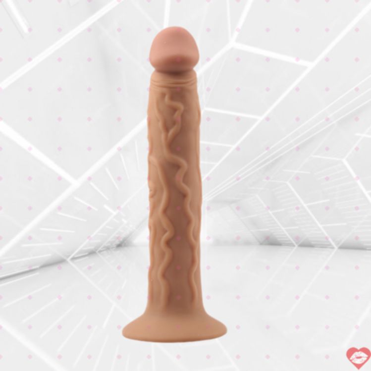 Yunman 25cm Dildo Nam Mỹ Hút Chân Mềm Cong Linh Hoạt