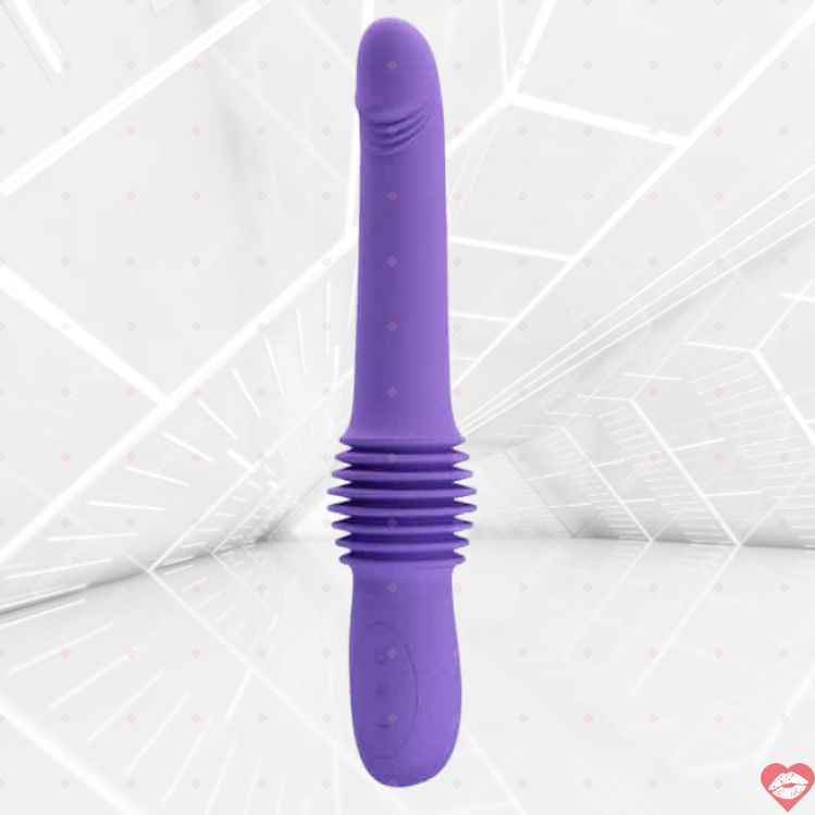 Pretty Love Pazuzu Friction Thrusting Vibrator Purple Silicone Deep Thrust