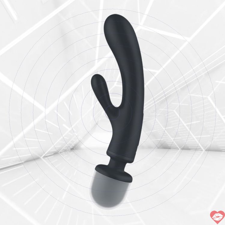 Satisfyer Triple Lover xám rabbit rung 3 khoái mạnh mẽ ướt át