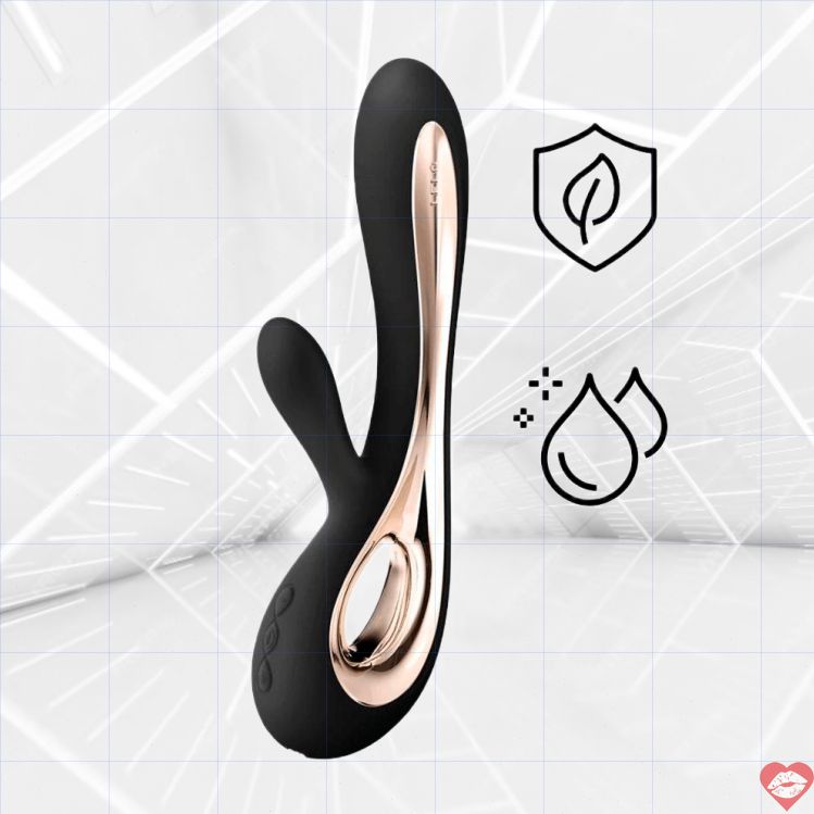 Lelo Soraya 2 G-spot Âm Tị Thỏ Đen Silicone Cao Cấp 22cm