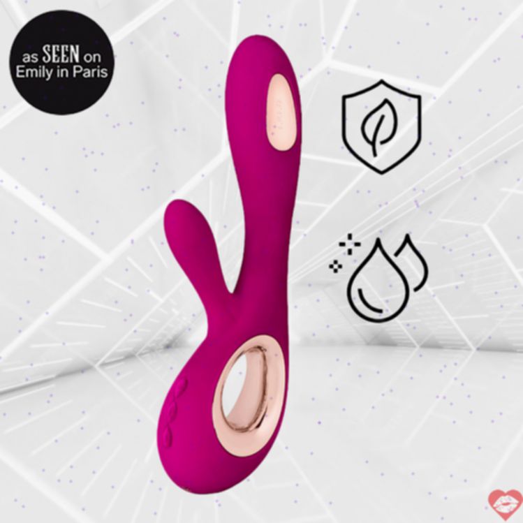 Lelo Soraya Wave Rabbit Gầy Hồng 11cm