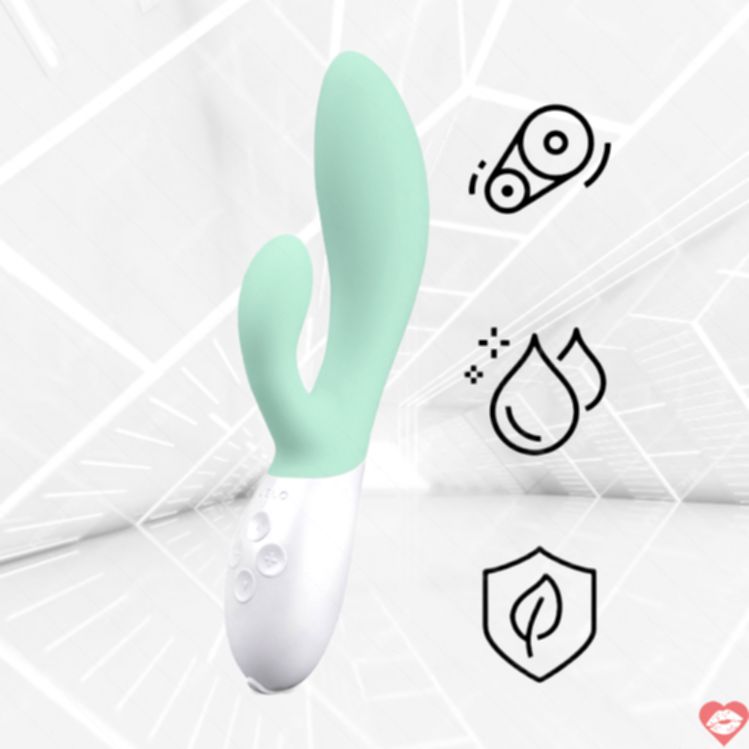 Lelo Ina 3 Rabbit Xanh Lá G-Point 10 Chế Độ