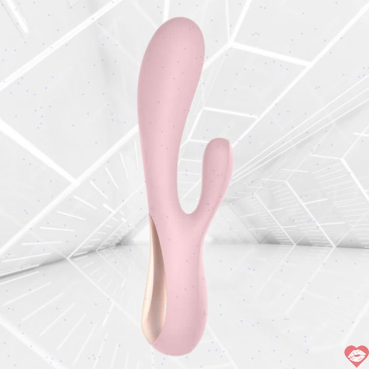 Satisfyer Mono Flex Rabbit 20cm Hồng Rung đôi