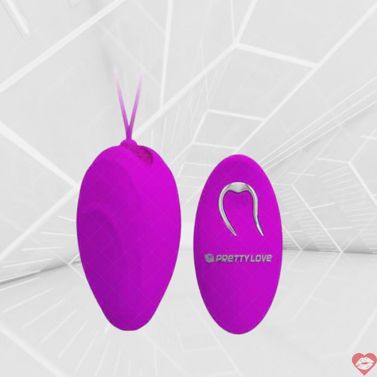 Vibro Egg Pretty Love Hyper Tím Remote 7.8cm Mạnh