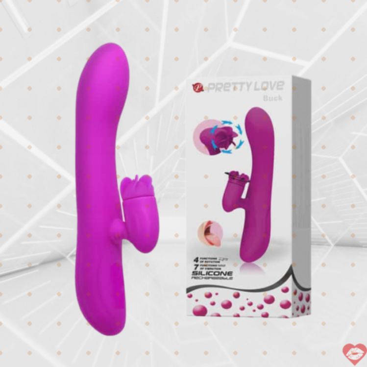 Pretty Love Buck Vật Rung Tím 13cm Đa Năng