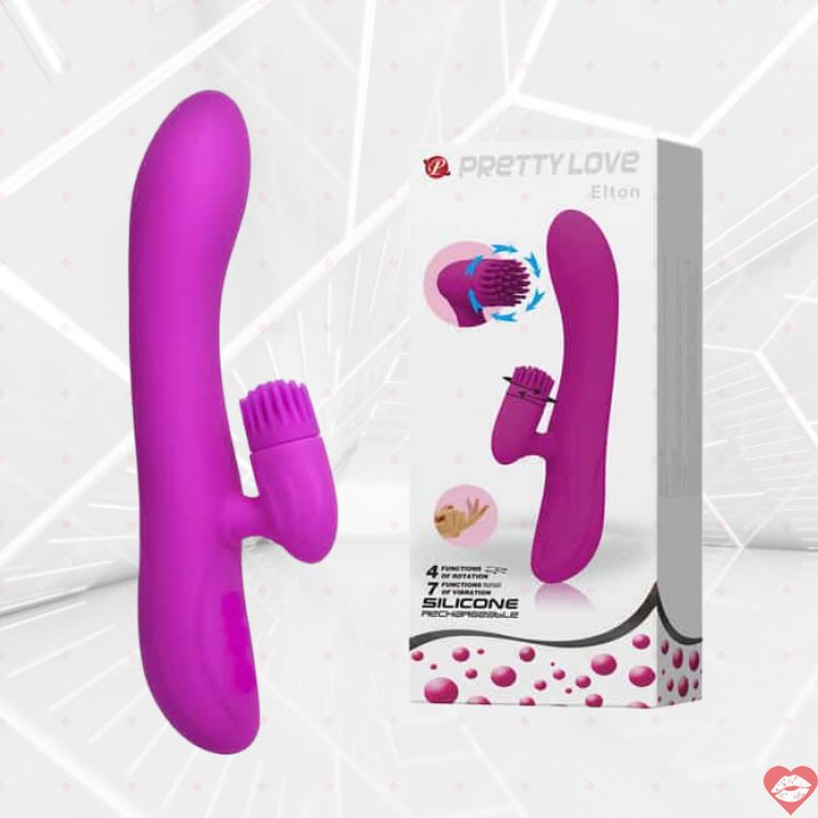 Pretty Love Elton Rung Massage Siêu Mượt 13cm Tím Hấp Dẫn
