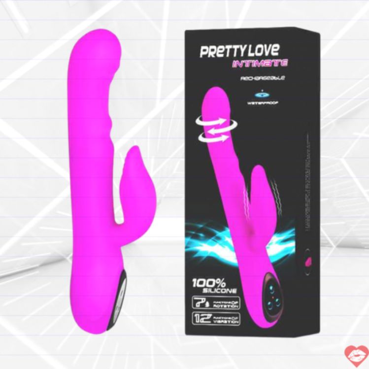 Pretty Love Intimate Thỏ Rung Xoay Hồng Phấn Đỉnh Cao