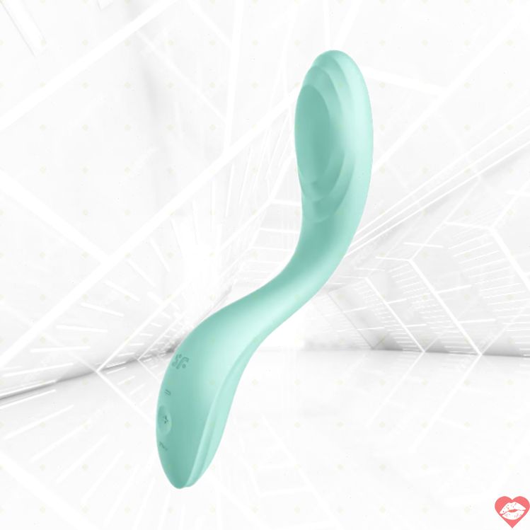 Satisfyer Rolling Pleasure G-spot Bi Lăn Đen Silicone 22cm Mạnh