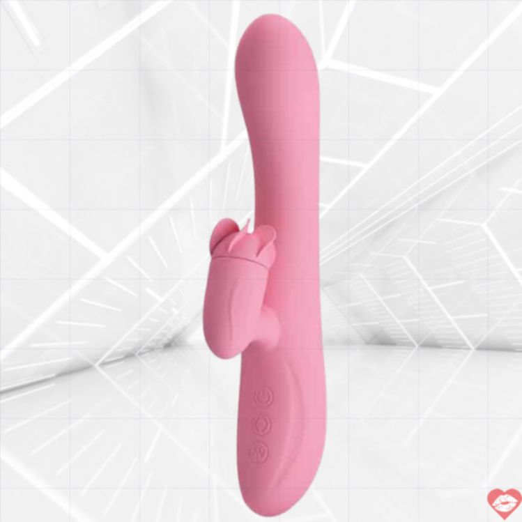 Vibrat thỏ Pretty Love Gina Hồng Quay Đa Năng