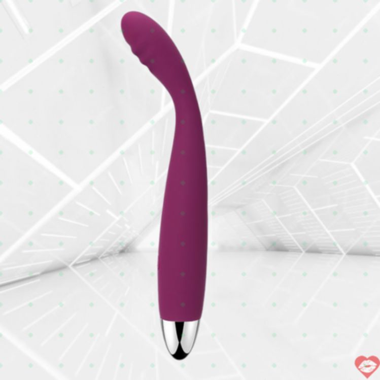 SVAKOM Cici Gậy uốn cong tím G-spot âm vật 18cm