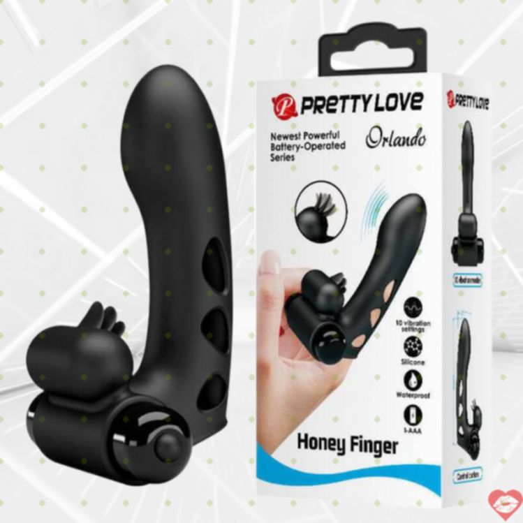 Pretty Love Orlando Vibe Ngón Tay Đen 9cm Thỏa Mãn Cực Đỉnh
