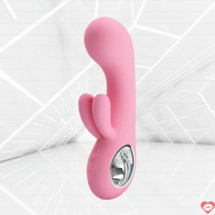Pretty Love Chris Rabbit Vibrator Hồng Rung