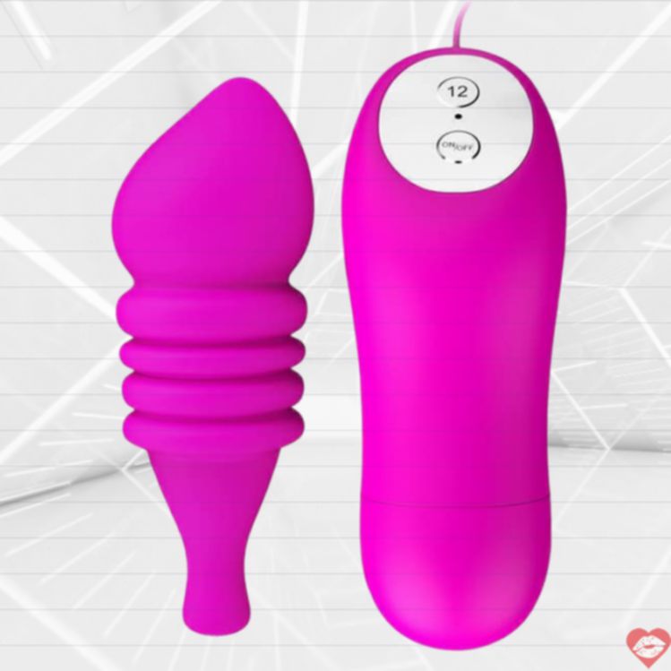 Baile Pleasure Shell Rung Hồng Silicone Điều Khiển 12 Tốc