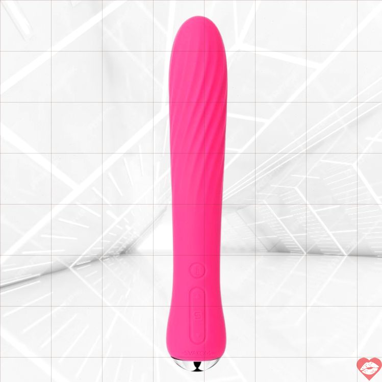 SVAKOM Anya Cong Hâm Nóng Đỏ Silicone Thân Thiện