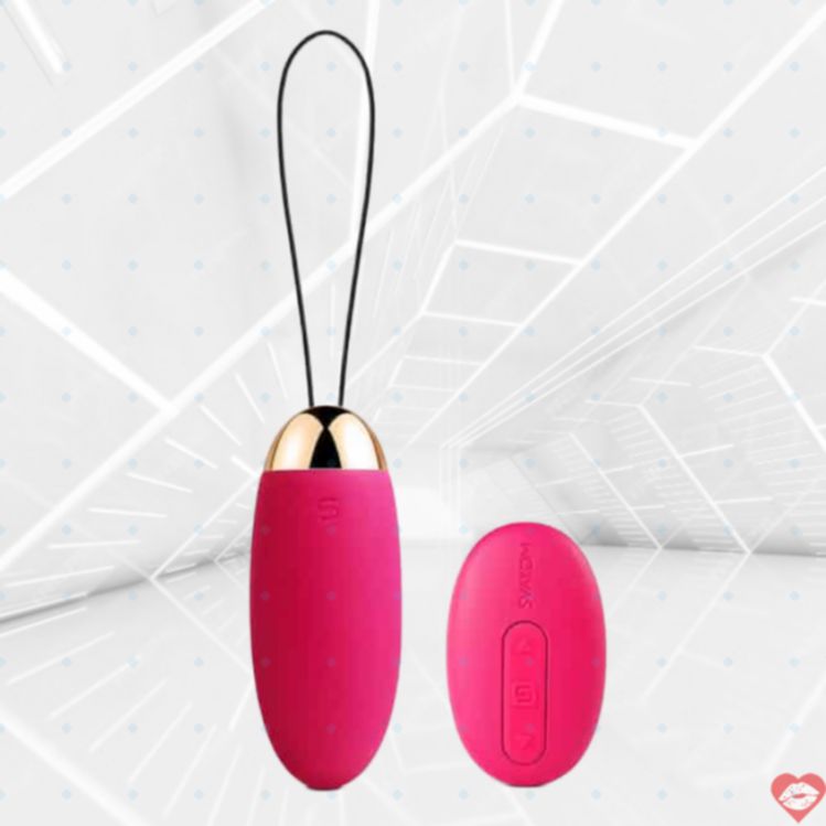 Vibro trứng Svakom Elva hồng remote DU nhỏ gọn mạnh