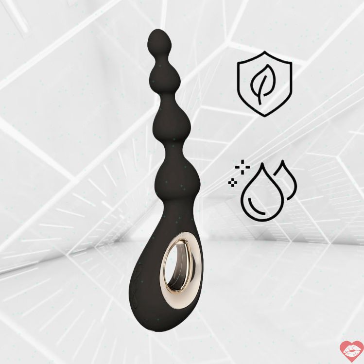 Lelo Soraya Đen 23.4cm Rung Nước An Toàn 12 Tháng