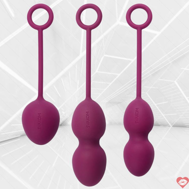 SVAKOM Nova bóng âm đạo tím siêng silicone tập Kegel