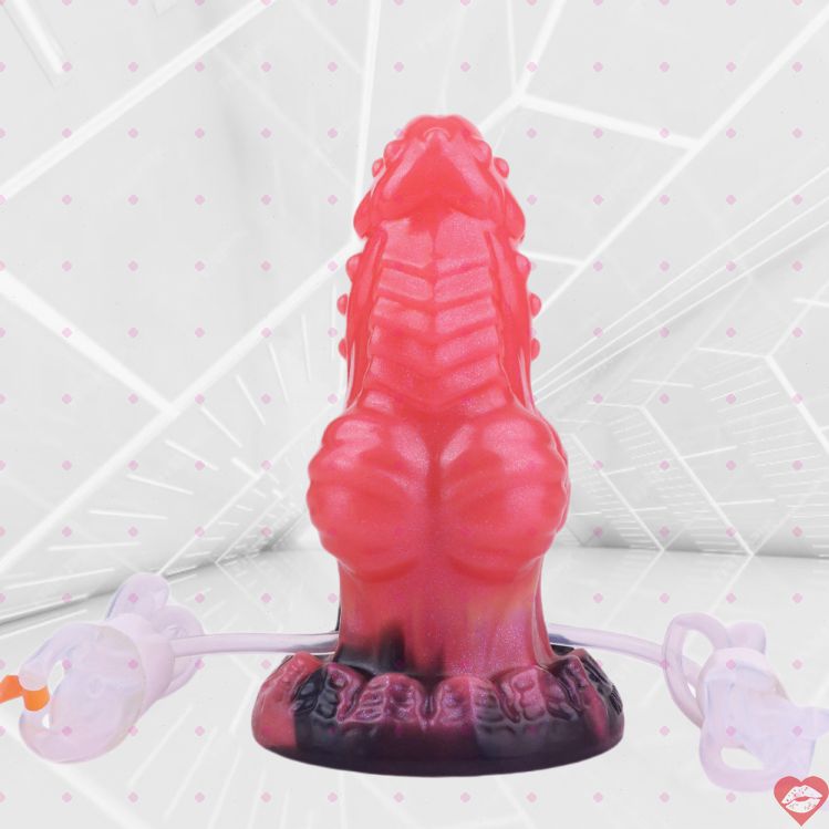 Red Dragon Dildo Rồng Đỏ Gai Phun Khổng Lồ 
