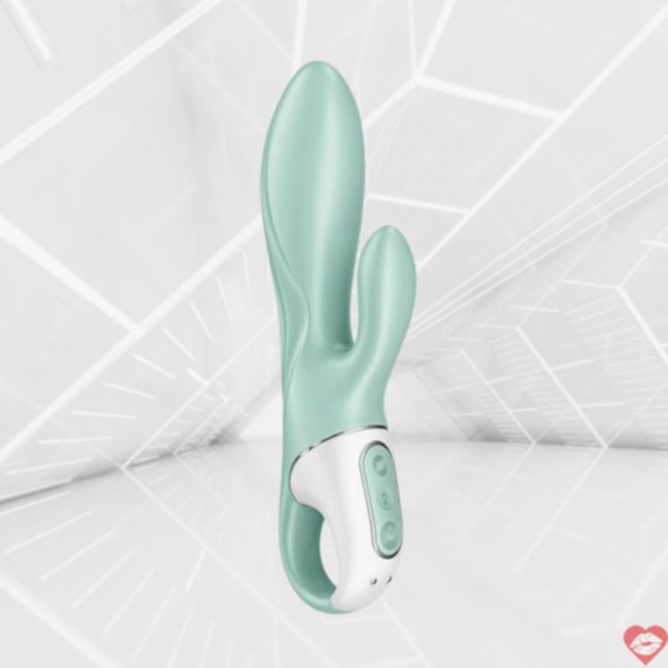 Satisfyer Air Pump Bunny 5 App Rung Không Khí Đôi