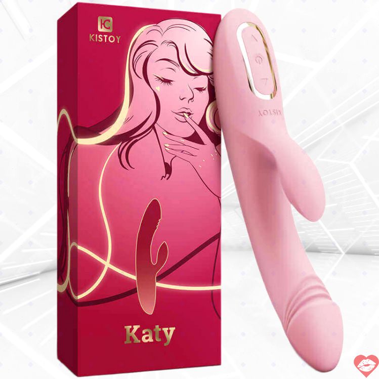 KissToy Katy Dildo Nóng Rung Dual Stim Thực