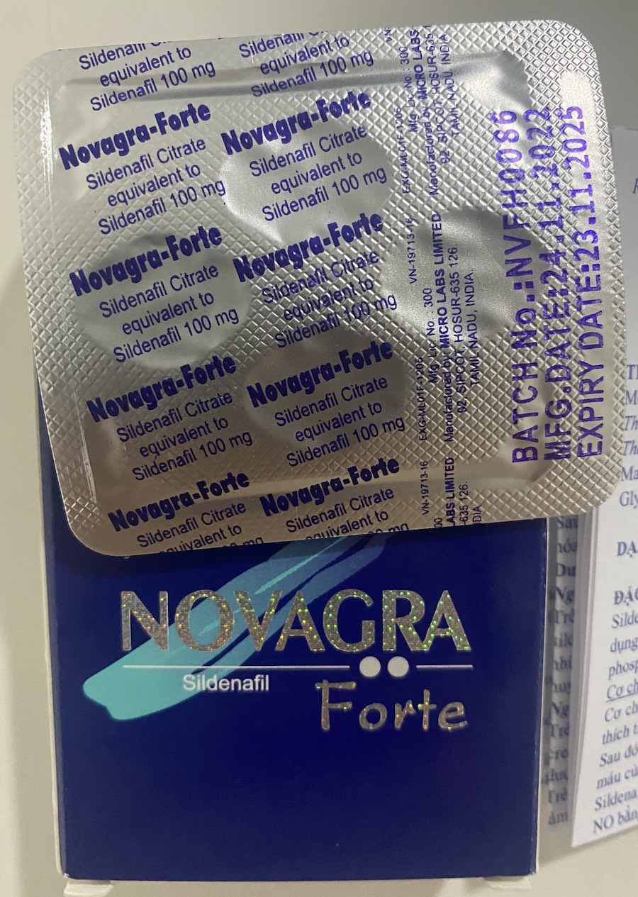  Nhập sỉ Thuốc Novagra Forte 100mg cương dương Ấn Độ chống xuất tinh sớm tăng sinh lý giá sỉ