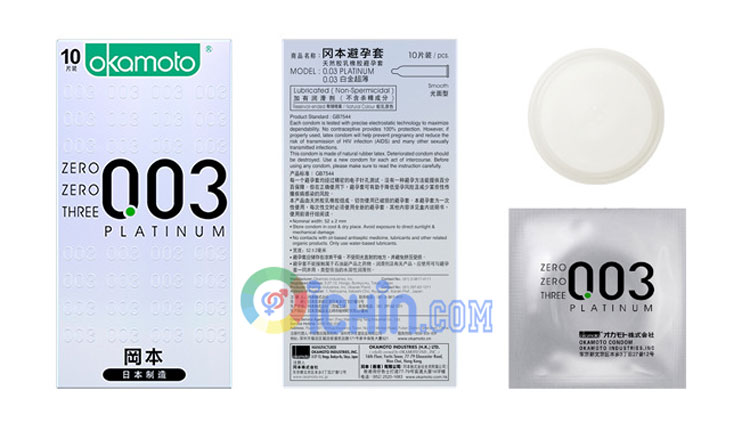  Nơi bán Bao cao su Nhật Bản siêu mỏng Okamoto Platinum 003MM Hộp 10 cái hàng xách tay