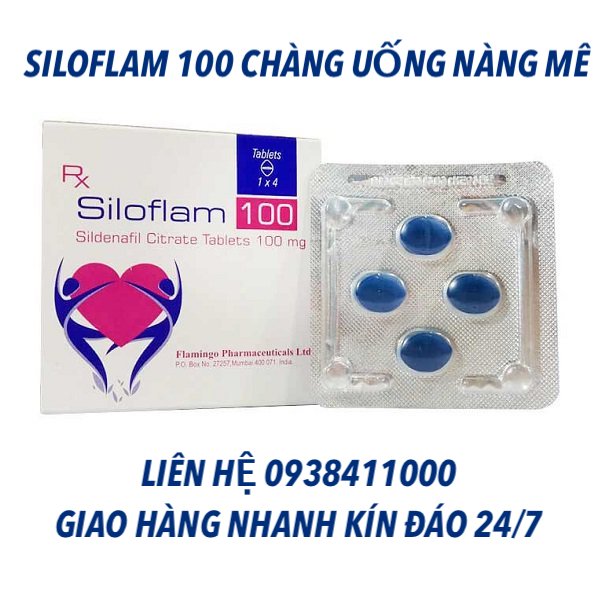  Sỉ Viên uống SILOFLAM 100MG thuốc cường dương dành cho nam giới trị xuất tinh sớm kéo dài thời gian quan nhập khẩu