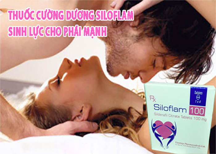  Sỉ Viên uống SILOFLAM 100MG thuốc cường dương dành cho nam giới trị xuất tinh sớm kéo dài thời gian quan nhập khẩu